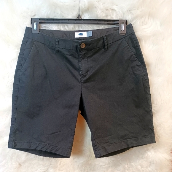 Old Navy Black Cargo Shorts Size 6 - Picture 2 of 8